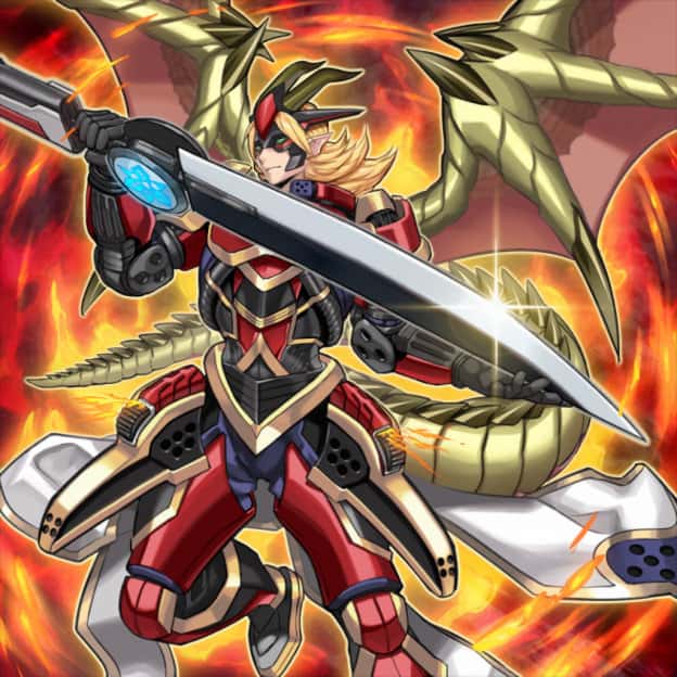 Ignis Heat, the True Dracowarrior card artwork