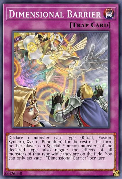 Dimensional Barrier